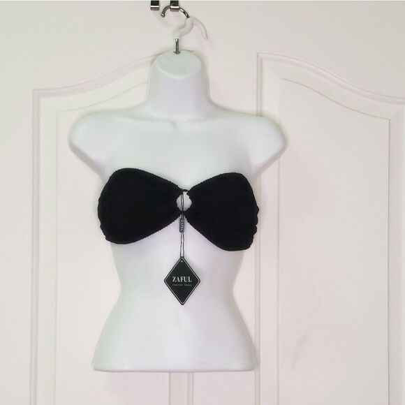 NWT Zaful Strapless Textured Bikini Top - Picture 1 of 5